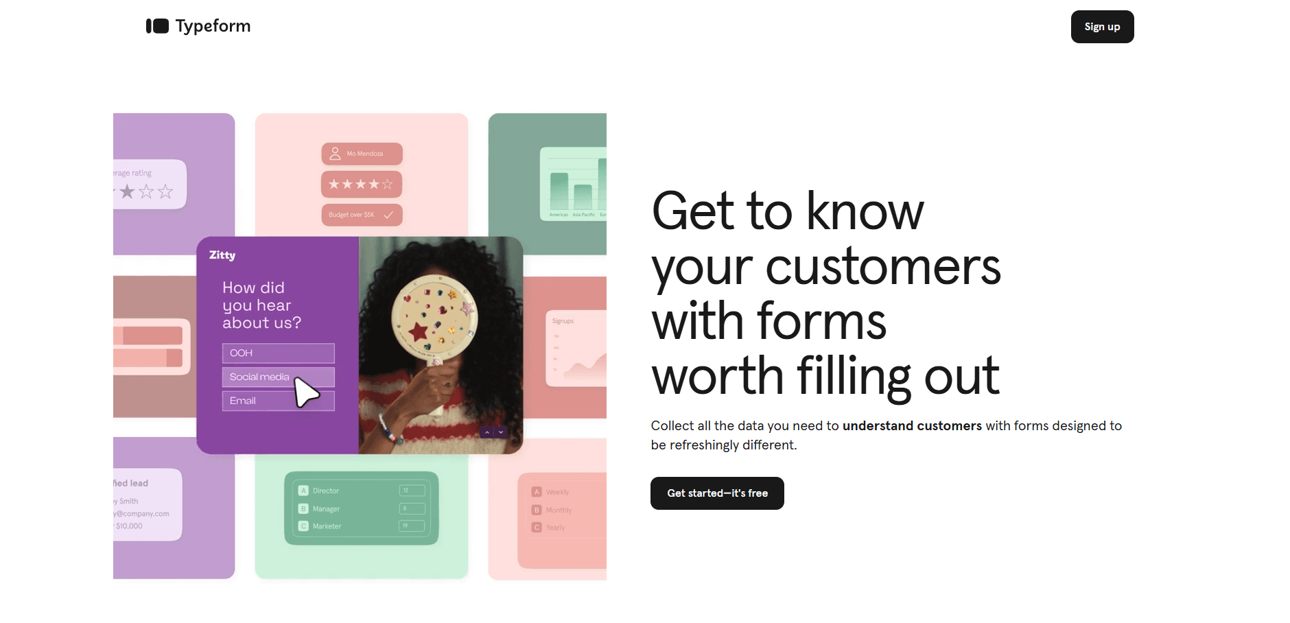formulários de captura de leads typeform
