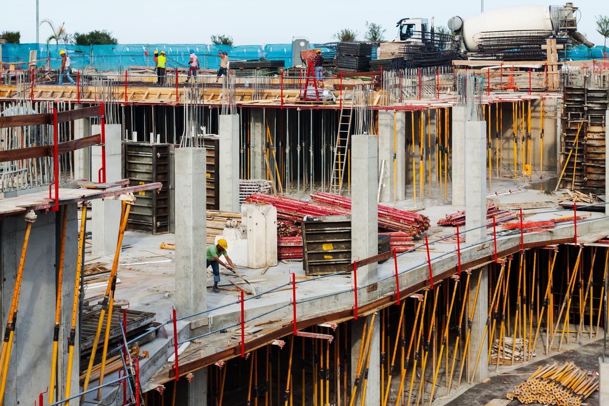 tarjeta de visita digital construcción